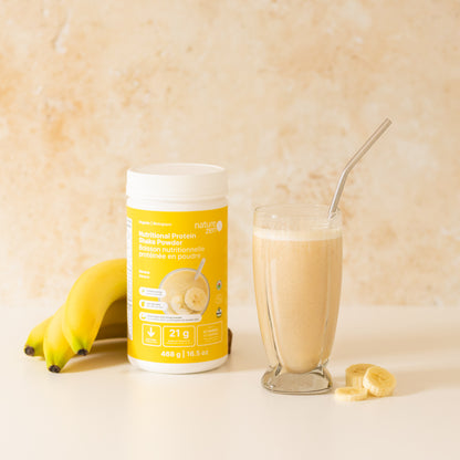 Organic Vegan Nutritional Protein Shake Powder | Nature Zen Essentials -  Banana