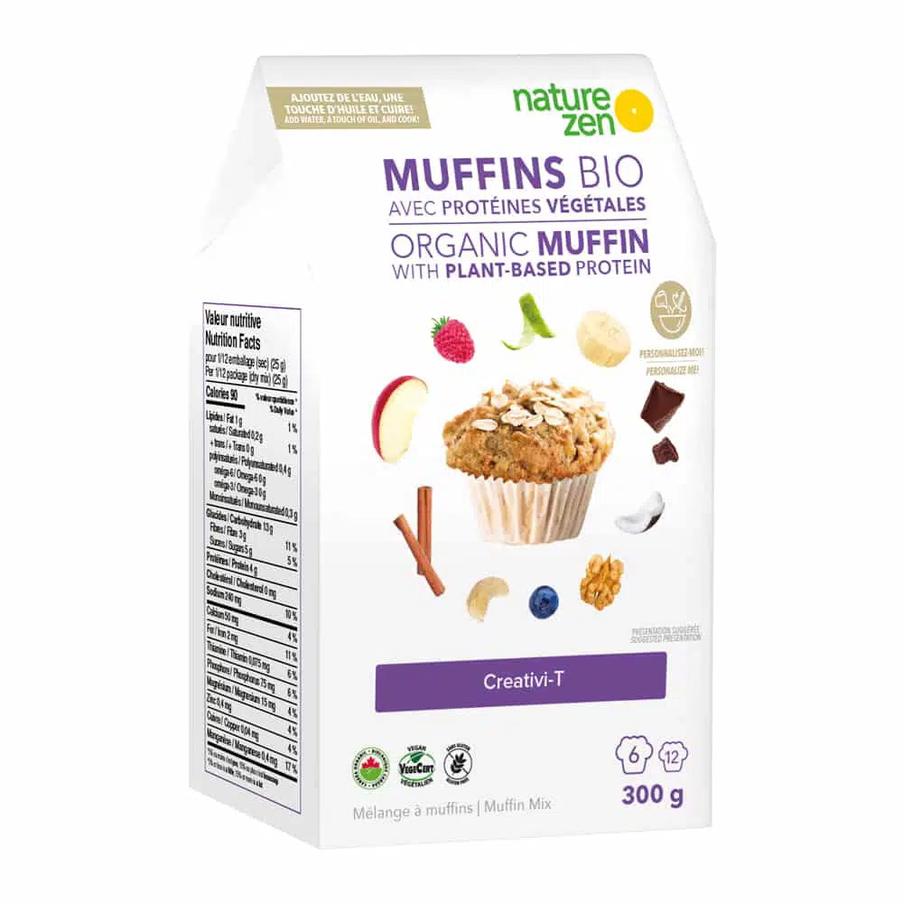 Nature Zen Organic Gluten-Free Muffin Mix - Creativi-T -box