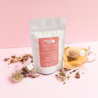 Infusion Bio Camomille et Rose