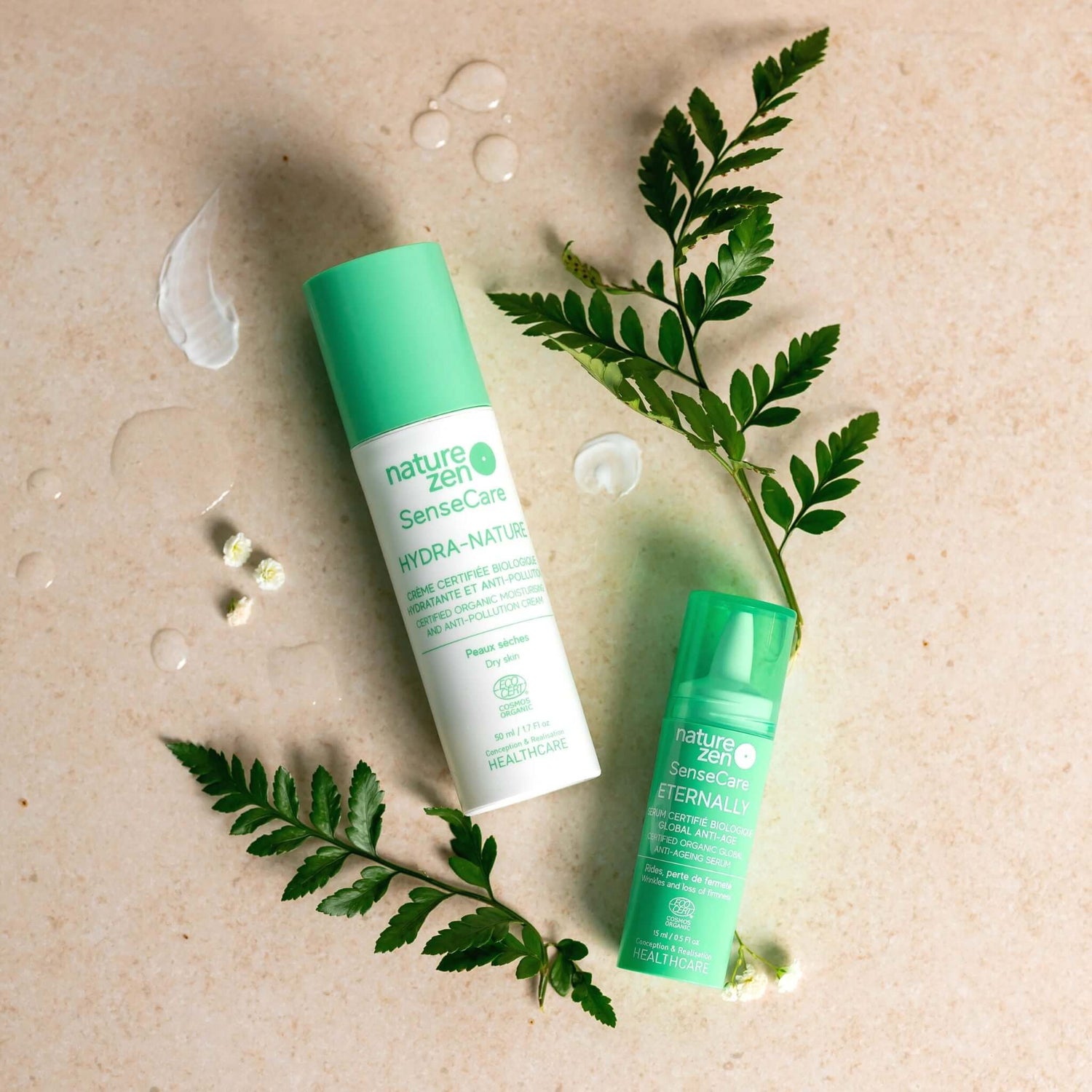 Nature Zen Skincare Duo Eternally Serum + Hydra Nature Moisturizer for Dry Skin