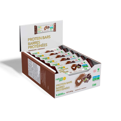 Nature Zen Organic Vegan Protein bars - Chocolate [nut free] box