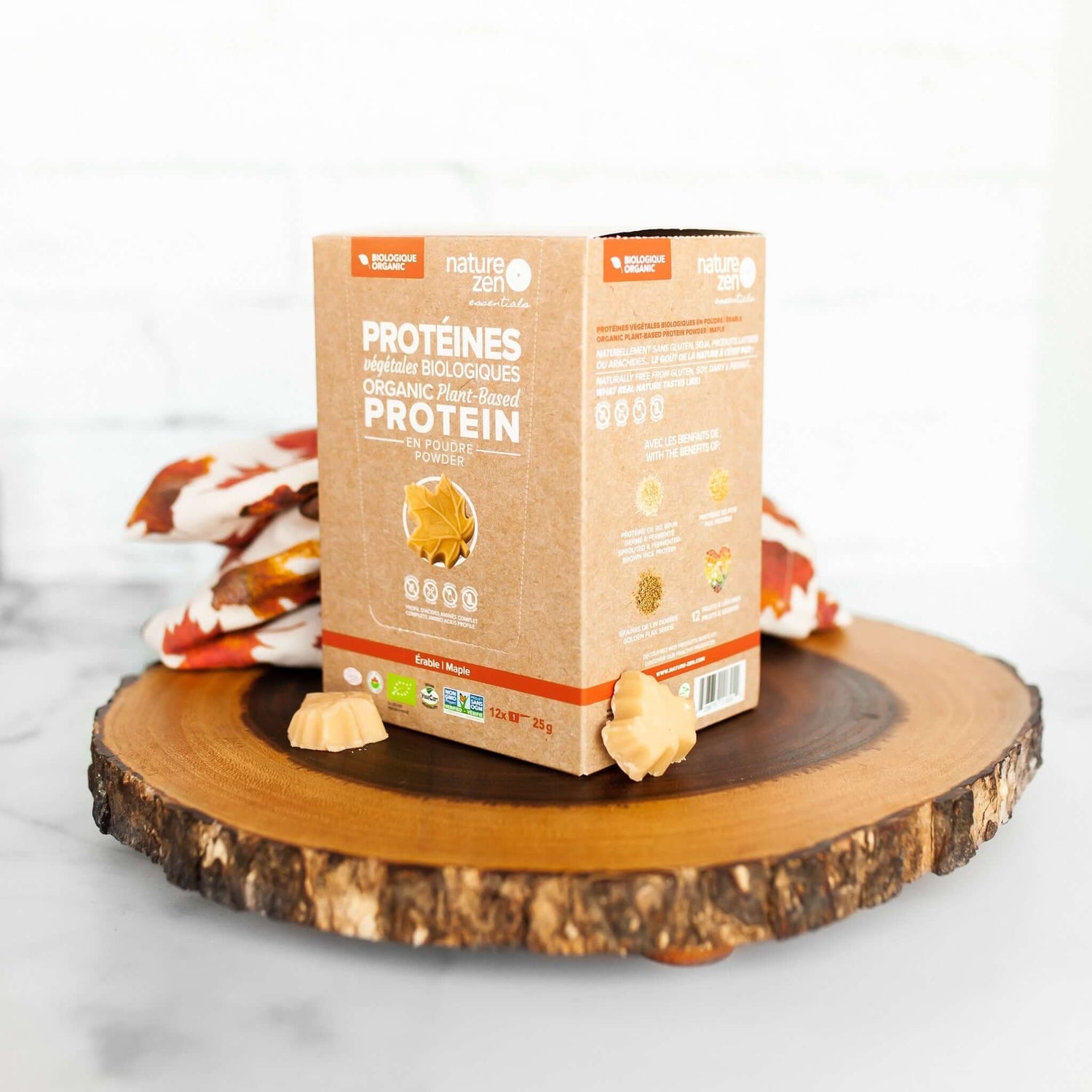 Nature Zen Essentials - Organic Plant-Based Maple Protein Powder (travel box)