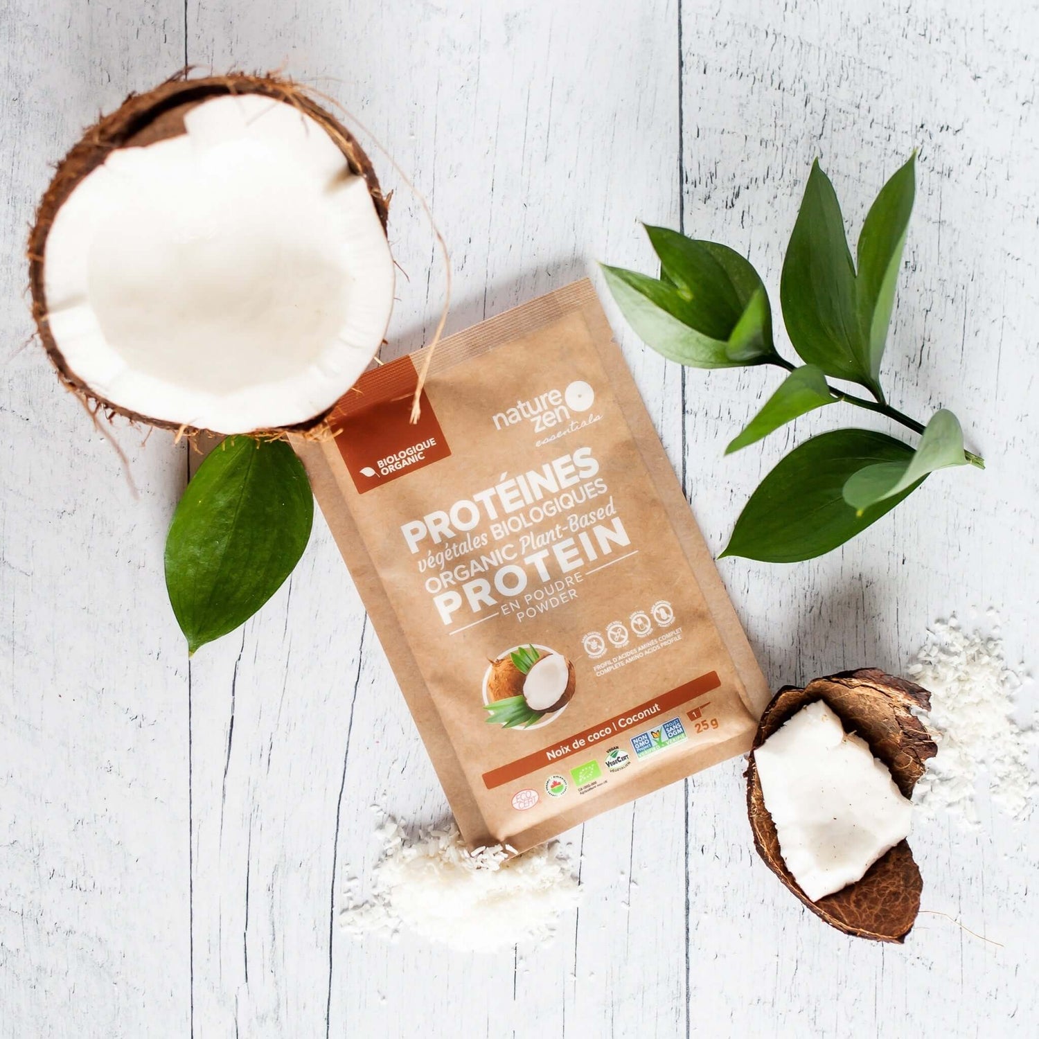 Nature Zen Essentials - Organic Plant-Based Coconut Protein Powder (25g)