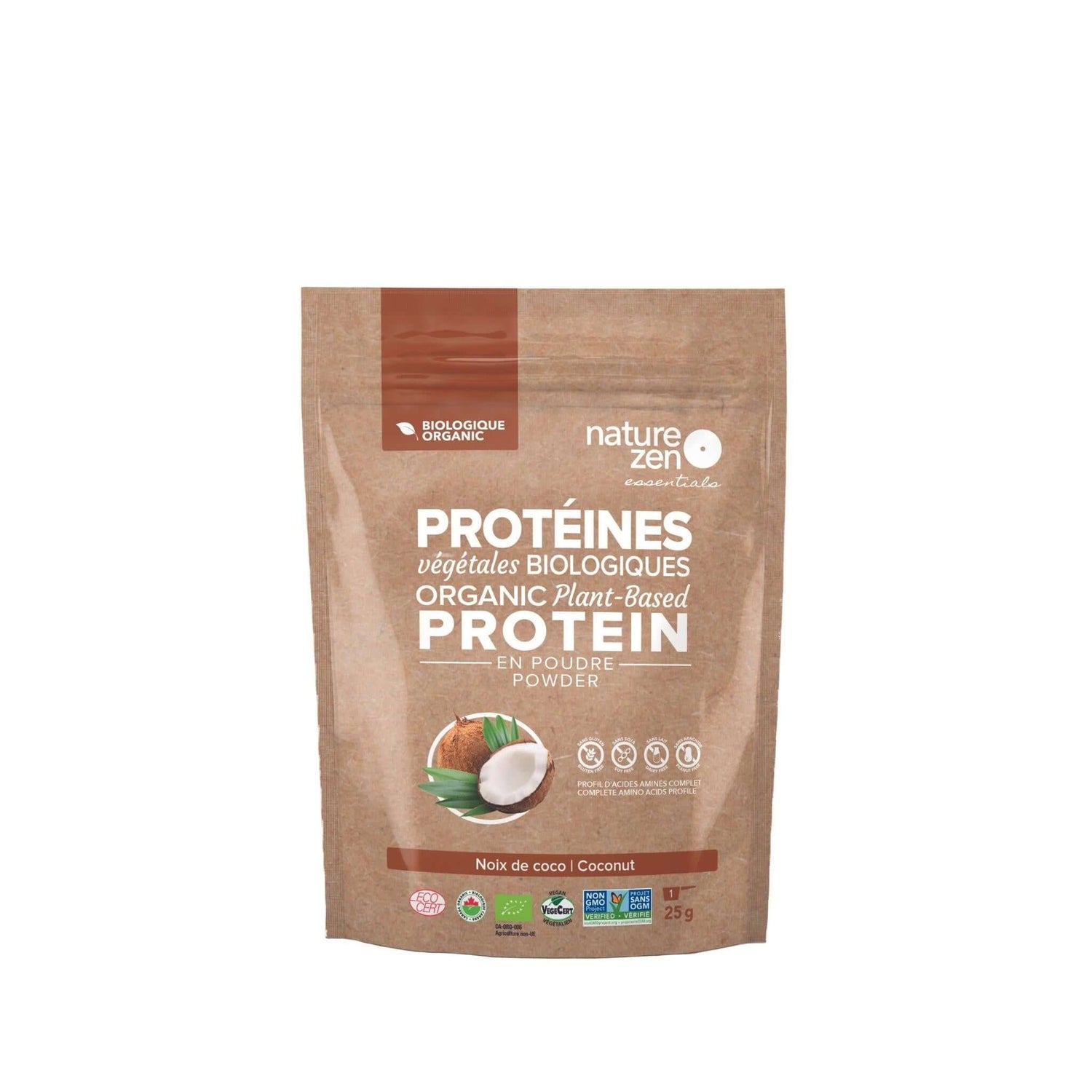 Nature Zen Essentials - Organic Plant-Based Coconut Protein Powder (bag)