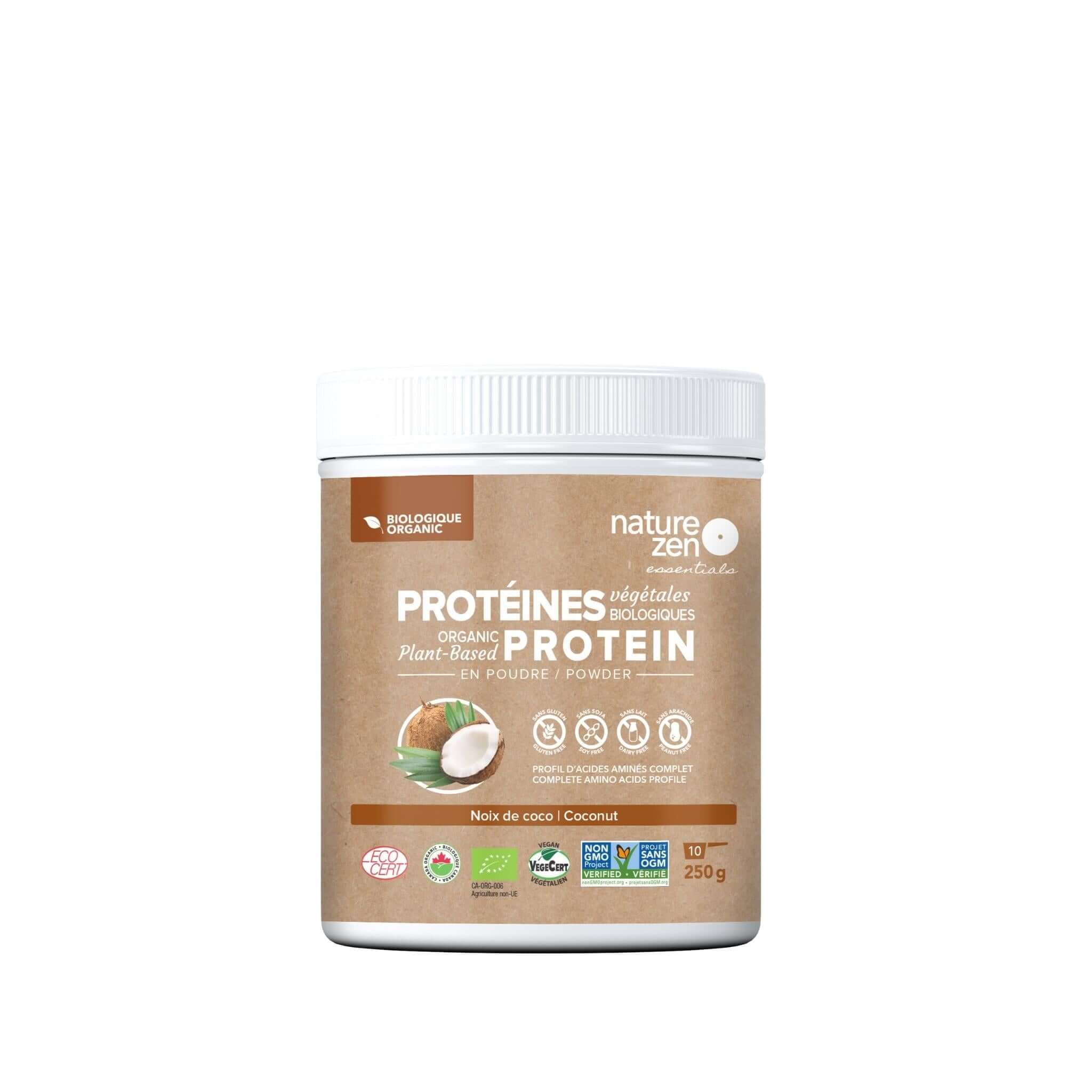 Nature Zen Essentials - Organic Plant-Based Coconut Protein Powder (250g)